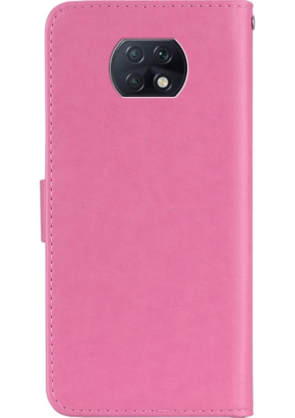 Baskı Baykuş Çiçek Deri Cüzdan Xiaomi Redmi Için Telefon Kılıfı Not 9t 5g/not 9 5g-Rose (Yurt Dışından)