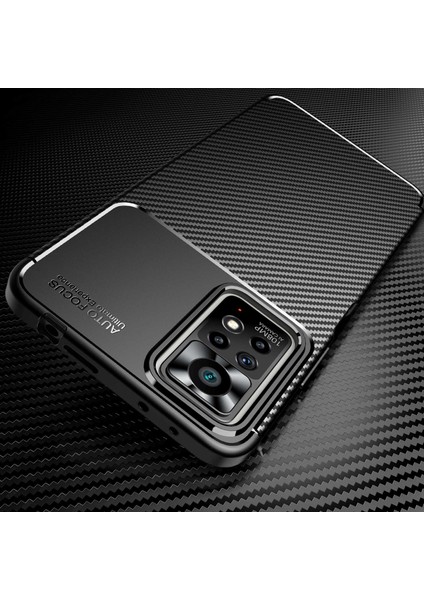 Xiaomi Redmi Için Note 11 Pro+ 5g/note 11 Pro 5g Karbon Fiber Doku Telefon Kapağı Ultra Ince Yumuşak Tpu Geri Kılıf Black (Yurt Dışından) modelleri