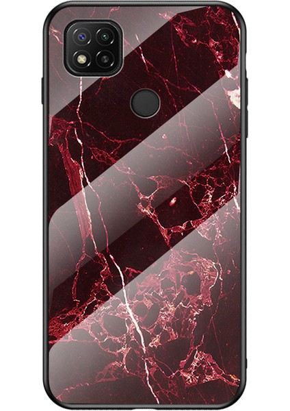 Parlak Temperli Cam+Pc+Tpu Kenar Cep Telefonu Xiaomi Redmi 9c/redmi 9c Nfc-Red Için (Yurt Dışından)