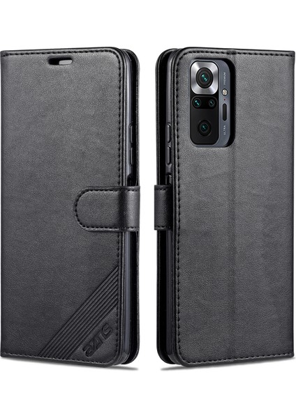 Xiaomi Redmi Için Tam Koruma Cüzdan Deri Stand Kılıfı Note 10 Pro 4g (Global)/note 10 Pro 4g (Hindistan)/note 10 Pro Max-Black (Yurt Dışından) fiyatları
