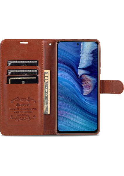 Xiaomi Redmi Için Tam Koruma Cüzdan Deri Stand Kılıfı Note 10 Pro 4g (Global)/note 10 Pro 4g (Hindistan)/note 10 Pro Max-Black (Yurt Dışından) modelleri
