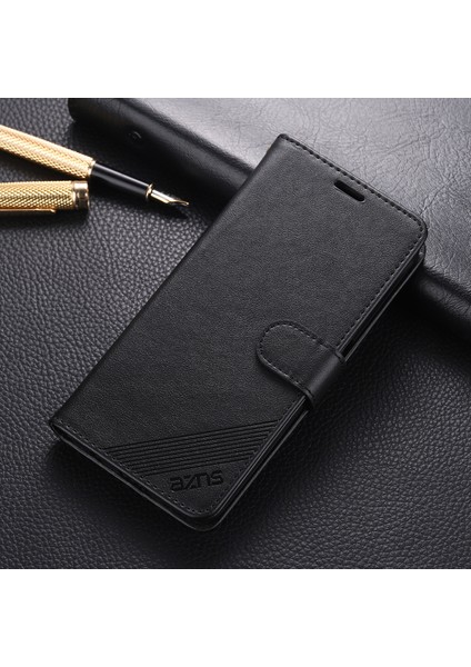 Xiaomi Redmi Için Tam Koruma Cüzdan Deri Stand Kılıfı Note 10 Pro 4g (Global)/note 10 Pro 4g (Hindistan)/note 10 Pro Max-Black (Yurt Dışından) fırsatları