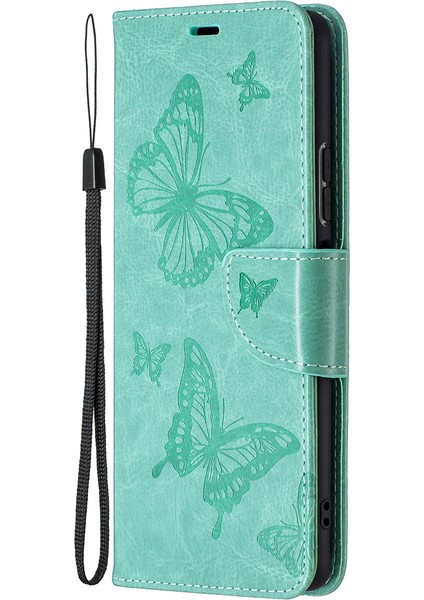 Xiaomi Redmi Için Kelebek Deri Cüzdan Kılıfı Note 10 Pro Max/redmi Note 10 Pro-Green (Yurt Dışından)