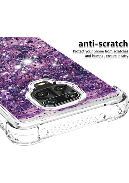 Xiaomi Redmi Için Dinamik Quicksand ve Tpu Kapağı Not 9s/note 9 Pro/9 Pro Max-Purple (Yurt Dışından) fırsatları