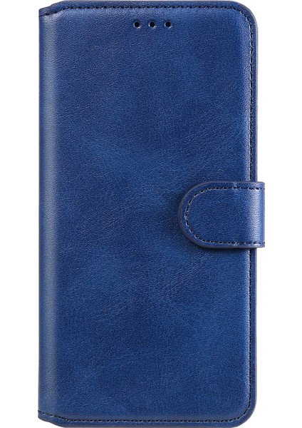 Classics Pu Deri Telefon Kasası Cüzdanı Xiaomi Redmi Için Manyetik Kapak Not 9s/9 Pro Max/9 Pro-Blue (Yurt Dışından)