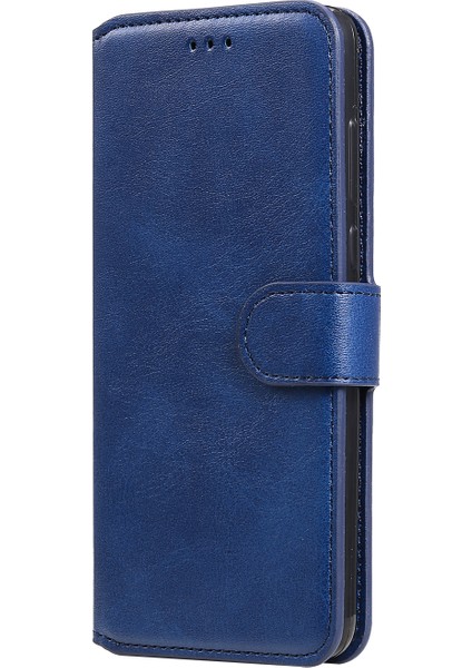 Classics Pu Deri Telefon Kasası Cüzdanı Xiaomi Redmi Için Manyetik Kapak Not 9s/9 Pro Max/9 Pro-Blue (Yurt Dışından)