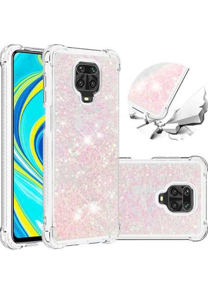 Xiaomi Redmi Için Dinamik Quicksand Tpu Kapağı Not 9s/note 9 Pro/9 Pro Max-Pink (Yurt Dışından)
