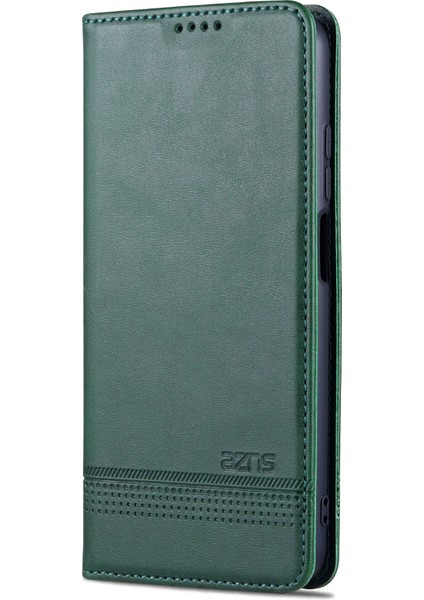 Anti-Fall Iyi Korunmuş Otomatik Emici Cüzdan Tasarımı Pu Deri Telefon Standı Kapak Kasası Xiaomi Redmi Note 11 Pro 5g (Çin) (Mediatek)/11 Pro+ 5g-Green (Yurt Dışından) fiyatları
