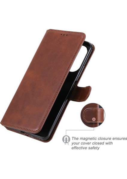 Kaliteli Cüzdan Stand Flip Deri Telefon Kılıfı Xiaomi Redmi K40 Pro/redmi K40/POCO F3/mi 11-Brown (Yurt Dışından)