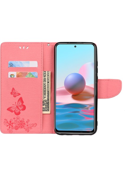 Folio Baskısal Kelebek Çiçek Flip Stand Cüzdan Deri Telefon Kılıfı Xiaomi Redmi Not 11 Pro+ 5g/note 11 Pro 5g (Çin) (Mediatek) -Pink (Yurt Dışından) fırsatları