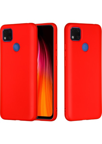 Xiaomi Redmi 9c/9c Nfc-Red Için Sıvı Silikon Telefon Kapak Kılıfı (Yurt Dışından)