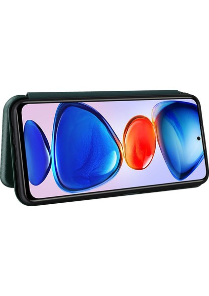 Fiber Doku Kılıfı Anti-Çizgiye Damla Damla Damla Korumalı Otomatik Absorlanmış Manyetik Kapatma Deri Telefon Kapağı Stand Boyu Xiaomi Redmi Not 11 /redmi Not 11T /redmi Not 11S-YEŞIL (Yurt Dışından) fırsatları