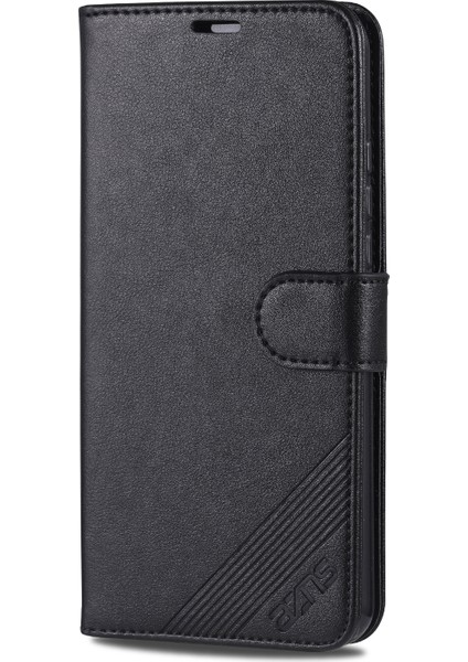 Xiaomi Redmi 9A-BLACK Için Cüzdan Stand Deri Koruyucu Kılıf (Yurt Dışından)