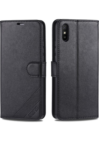 Xiaomi Redmi 9A-BLACK Için Cüzdan Stand Deri Koruyucu Kılıf (Yurt Dışından) fiyatları