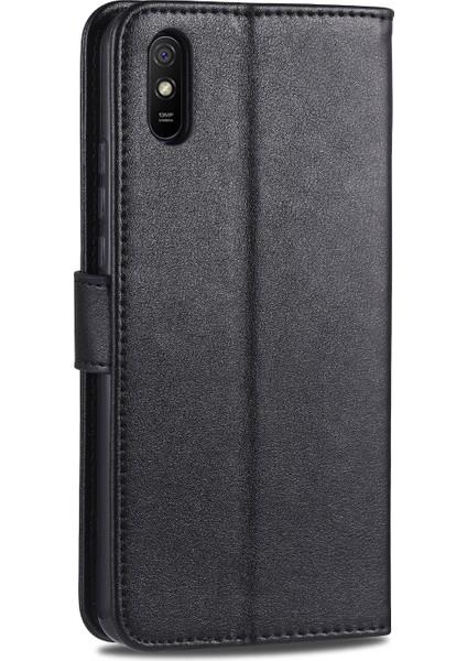Xiaomi Redmi 9A-BLACK Için Cüzdan Stand Deri Koruyucu Kılıf (Yurt Dışından) fırsatları