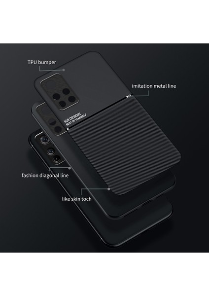 Cep Telefon Kılıfı Tpu+ Pu Deri Deri Şok Geçirmez Telefon Kapağı Xiaomi Redmi Için Dahili Manyetik Metal Sayfası Not 11 Pro+ 5g/not 11 Pro 5g (Çin) (Mediatek) -Black (Yurt Dışından)