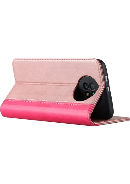 Xiaomi Redmi Için Not 9 5g/not 9t 5g Pu Deri Cüzdan Telefon Kılıfı Iki Renk Ekleme Buzağı Dokusu Stand Flip Telefon Kapak Golü (Yurt Dışından) fırsatları