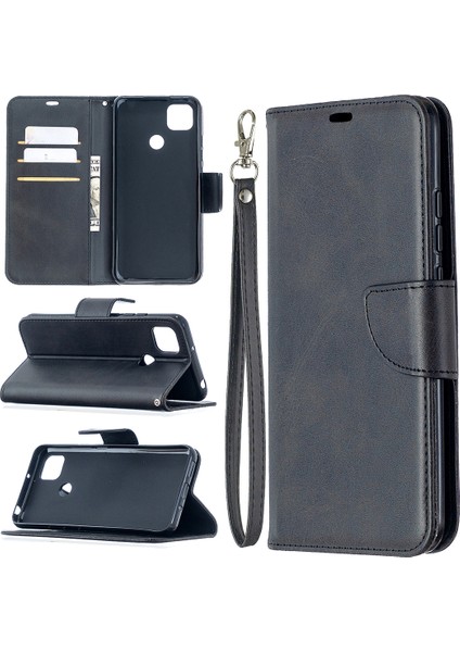 Xiaomi Redmi 9c/redmi 9c Nfc-Black Için Stand Şık Kılıflı Cüzdan Deri ile (Yurt Dışından)
