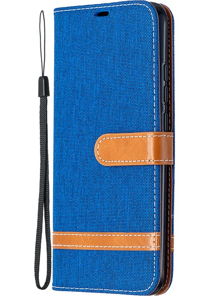 Çeşitli Kot Pantolon Cilt Deri Cep Telefonu Xiaomi Redmi 9c/redmi 9c Nfc-Baby Mavi (Yurt Dışından)