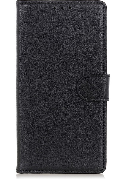 Xiaomi Redmi 9c/9c Nfc-Black Için Litchi Grain Deri Cep Telefonu Kapağı (Yurt Dışından)