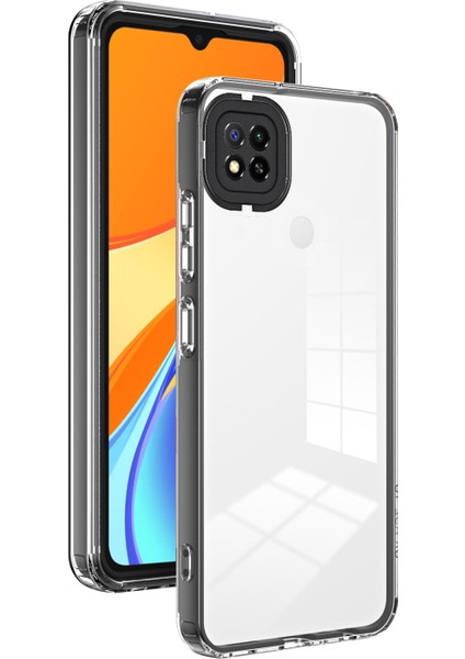 Xiaomi Redmi 9c/9c NFC/10A 3 Için 3-1 Arada Arka Kapak Tpu+Pc Şok Geçirmez Telefon Vaka-Black (Yurt Dışından)