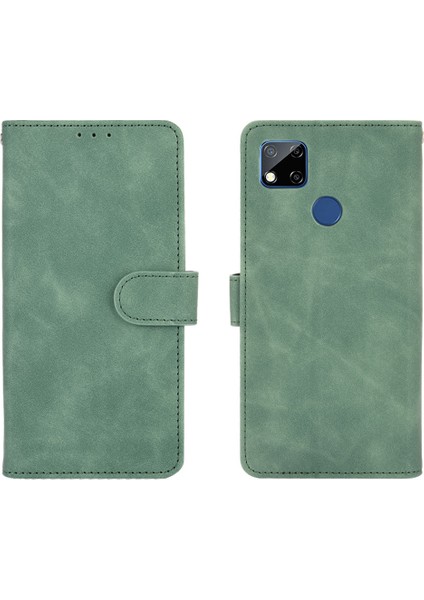 Xiaomi Redmi 9c/redmi 9c Nfc-Green Için Deri Tuph Cül Stand Deri Kılıf (Yurt Dışından)