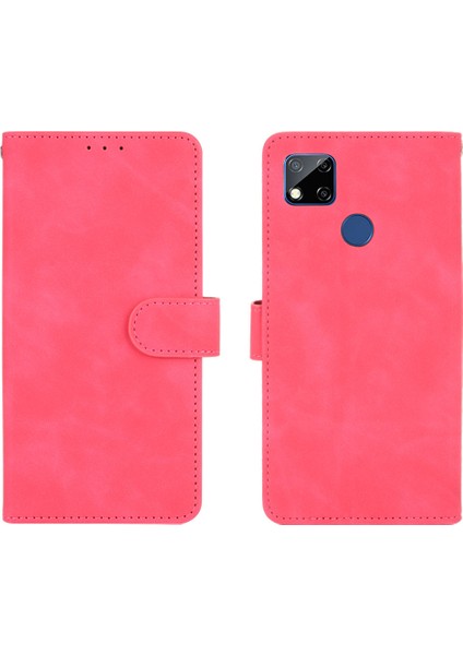 Xiaomi Redmi 9c/redmi 9c Nfc-Rose Için Cilt Dokunuşu Cüzdan Standı Deri Çantası (Yurt Dışından)
