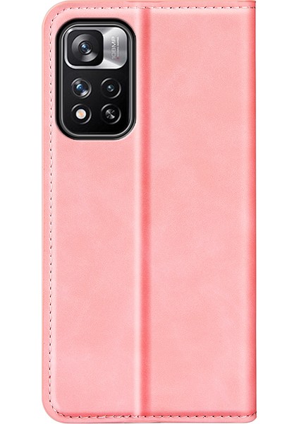Cilt Touch Pu Deri Cüzdan Telefon Kılıfı Manyetik Emilim Stand Folyo Koruyucu Kapak Xiaomi Redmi Note 11 Pro+ 5g/redmi Note 11 Pro 5g (Çin) (Mediatek) -Pink (Yurt Dışından) modelleri