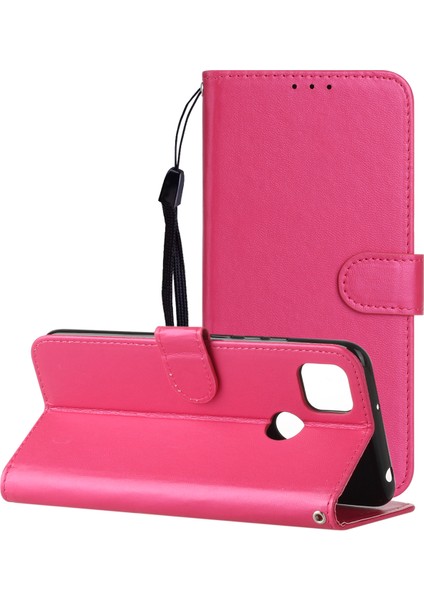 Cüzdan Deri Standı Xiaomi Redmi 9c/9c Nfc-Rose Için Cep Telefonu Kapağı (Yurt Dışından)