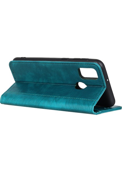 Xiaomi Redmi 9c/9c Nfc-Green Için Otomatik Emilmiş Litchi Yüzey Deri Koruyucu Kılıf (Yurt Dışından)
