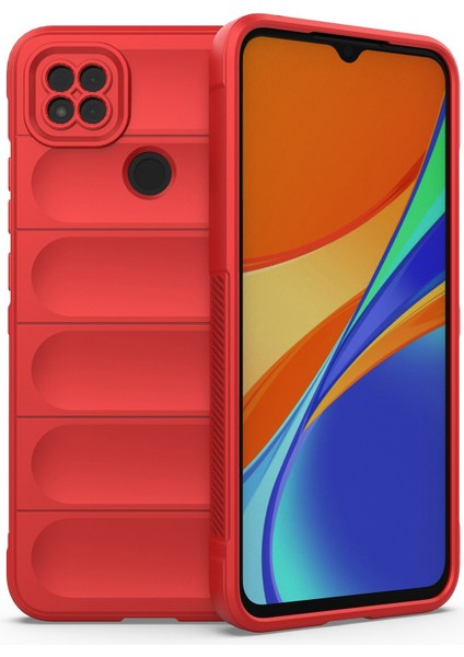 Xiaomi Redmi 9c/9c Nfc Anti-Fall Yumuşak Tpu Absorpsiyon Cep Telefonu Koruma Kapak-Kırmızı (Yurt Dışından)