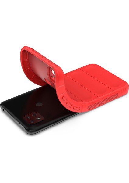 Xiaomi Redmi 9c/9c Nfc Anti-Fall Yumuşak Tpu Absorpsiyon Cep Telefonu Koruma Kapak-Kırmızı (Yurt Dışından)