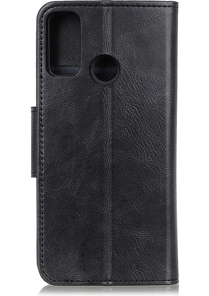 Xiaomi Redmi 9c/9c Nfc-Black Için Crazy Horse Deri Cüzdan Stand Kılıfı (Yurt Dışından)