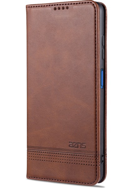 Xiaomi Poco X3/poco X3 Nfc-Brown Için Otomatik Emilmiş Deri Cüzdan Stand Koruyucu Kapak Kılıfı (Yurt Dışından)