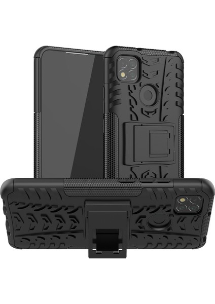 Serin Lastik Pc+Tpu 2 Xiaomi Redmi 9c/9c Nfc/redmi 9 (Hindistan)/redmi 10A/XIAOMI Poco C3-Black Için (Yurt Dışından)