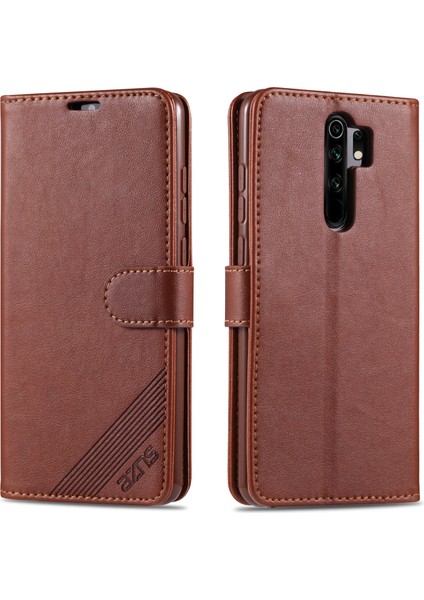 Xiaomi Redmi Için Telefon Kabuğu Deri Kabuğu 9-Kahverengi (Yurt Dışından)