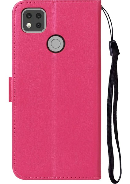 Cüzdan Deri Standı Xiaomi Redmi 9c/9c Nfc-Rose Için Cep Telefonu Kapağı (Yurt Dışından)