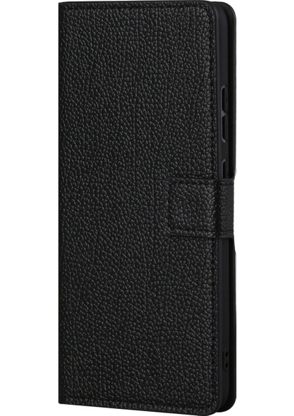 Xiaomi Redmi Için Not 11 5g (Çin) (Mediatek)/redmi Not 11T 5g/redmi Not 11S 5g Litchi Doku Stand Cüzdan Deri Kılıf Iyi Korumalı Manyetik Toka Cep Telefon Koruyucu Kabuk Black (Yurt Dışından) modelleri