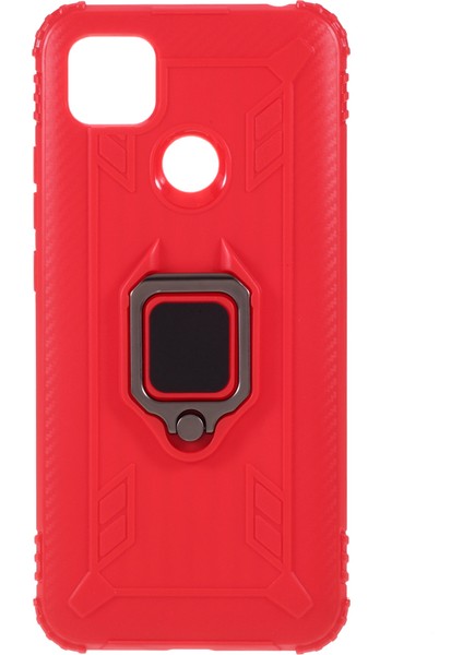 Parmak Yüzük Kickstand Shell Xiaomi Redmi 9c/9c Nfc-Red Için Benzersiz Tpu Kapağı (Yurt Dışından)