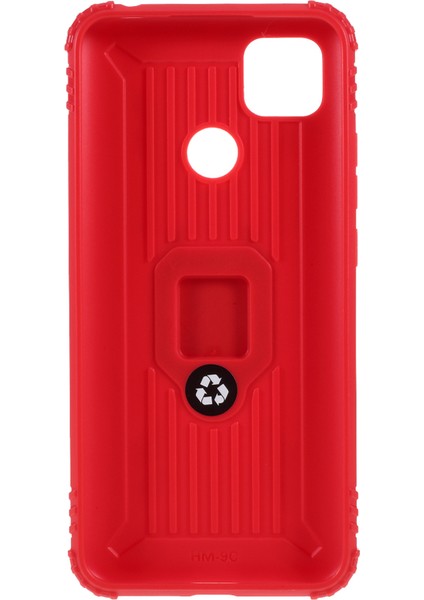 Parmak Yüzük Kickstand Shell Xiaomi Redmi 9c/9c Nfc-Red Için Benzersiz Tpu Kapağı (Yurt Dışından)