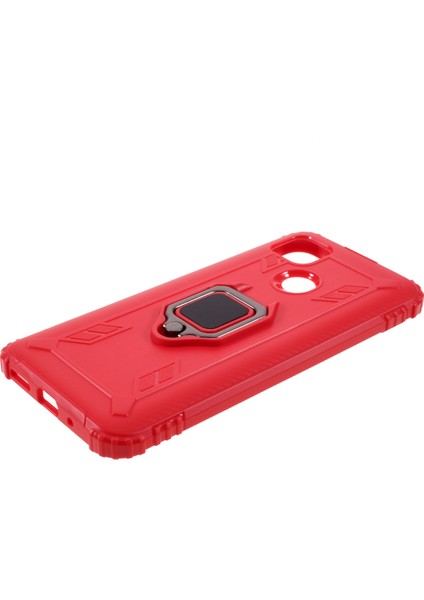 Parmak Yüzük Kickstand Shell Xiaomi Redmi 9c/9c Nfc-Red Için Benzersiz Tpu Kapağı (Yurt Dışından)