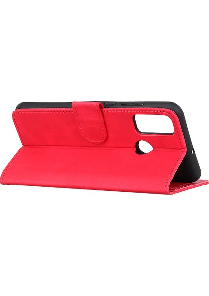 Xiaomi Redmi 9c/9c Nfc-Red Için Khazneh Deri Kabuk Cüzdan Stand Stand Retro Kılıf (Yurt Dışından)
