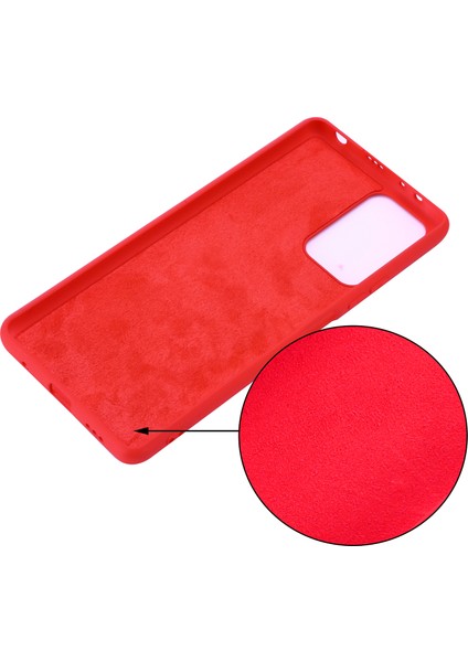 Xiaomi Redmi Için Kullanışlı Kayış ile Sıvı Silikon Yumuşak Kapak Kılıfı Not 10 Pro Max/redmi Note 10 Pro-Kırmızı (Yurt Dışından)