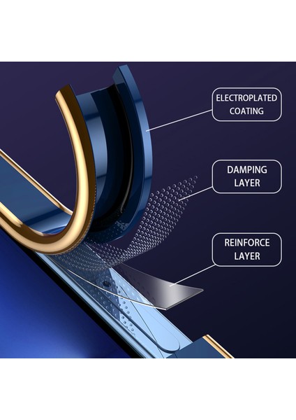 Xiaomi Redmi 9c/9c Nfc Elektrapılaşma Telefon Kılıfı Anti-Giyim Anti-Giyim Anti-Esnek Tpu Cep Telefonu Geri Kapak Black (Yurt Dışından)
