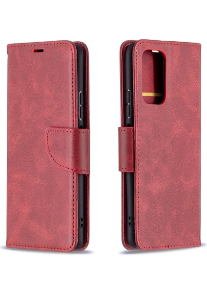 Cüzdan Deri Stand Kabuk Kapağı Kılıfı Xiaomi Redmi Note 10 Pro Max/redmi Note 10 Pro-Kırmızı (Yurt Dışından) modelleri