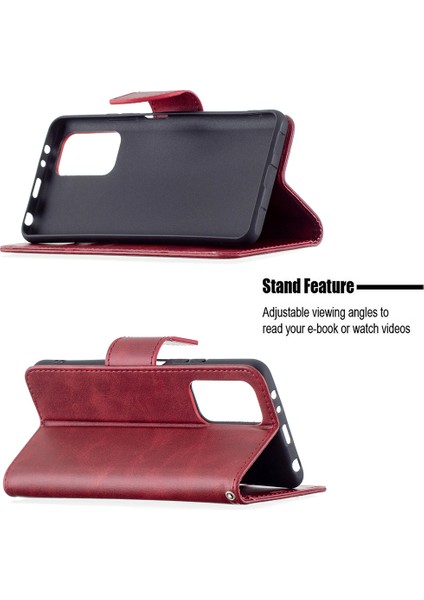 Cüzdan Deri Stand Kabuk Kapağı Kılıfı Xiaomi Redmi Note 10 Pro Max/redmi Note 10 Pro-Kırmızı (Yurt Dışından) fırsatları