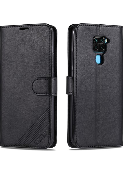 Xiaomi Redmi Için Deri Cüzdan Kılıfı 10X 4g/redmi Note 9-Black (Yurt Dışından)