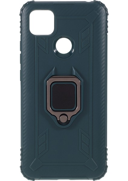 Parmak Yüzük Kickstand Shell Xiaomi Redmi 9c/9c Nfc-Green Için Benzersiz Tpu Kapağı (Yurt Dışından)