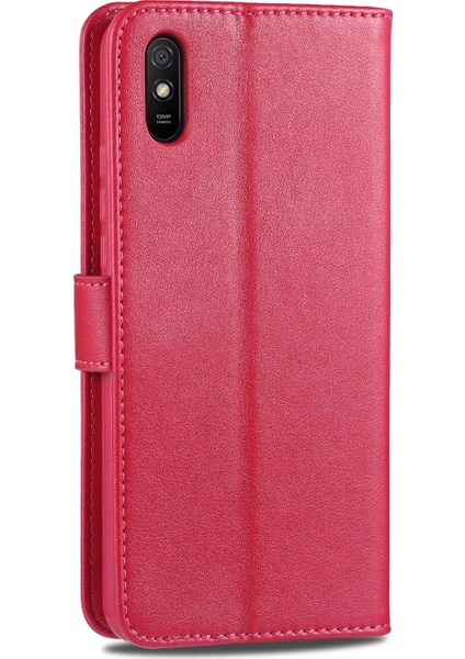 Xiaomi Redmi 9A-KIRMIZI Için Cüzdan Standı Deri Koruyucu Kasa (Yurt Dışından) fırsatları