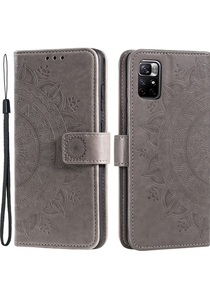 Basılı Mandala Çiçek Cüzdan Deri Telefon Kılıfı Kıvrık Anti-Çizgi Stand Standı Kabuğu Xiaomi Redmi Note 11 Pro 5g (Çin) (Mediak)/note 11 Pro+ 5g-Gre (Yurt Dışından) fiyatları